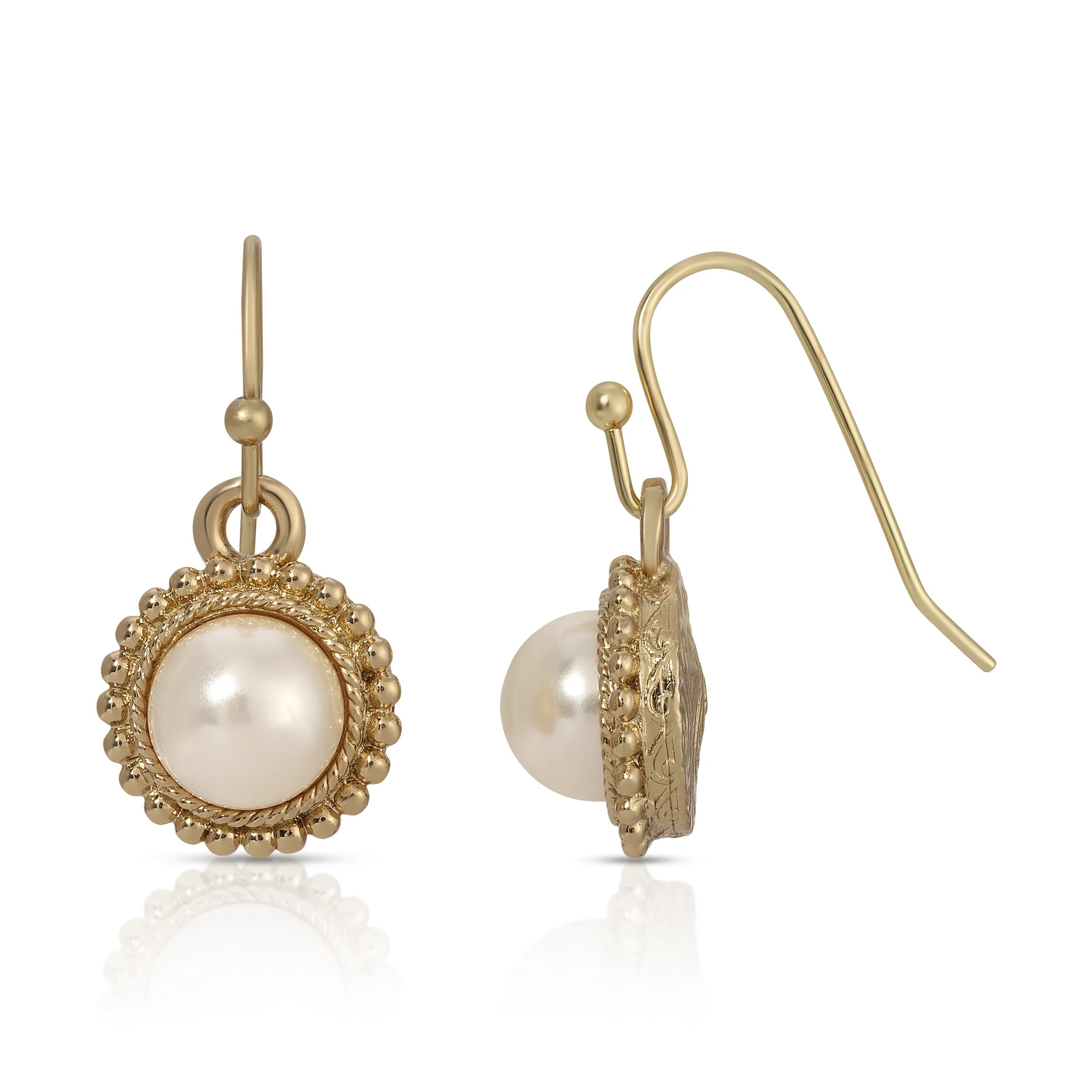 Sunshine Faux Pearl Drop Earrings