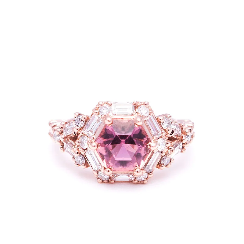 PINK SAPPHIRE ENGAGEMENT RING