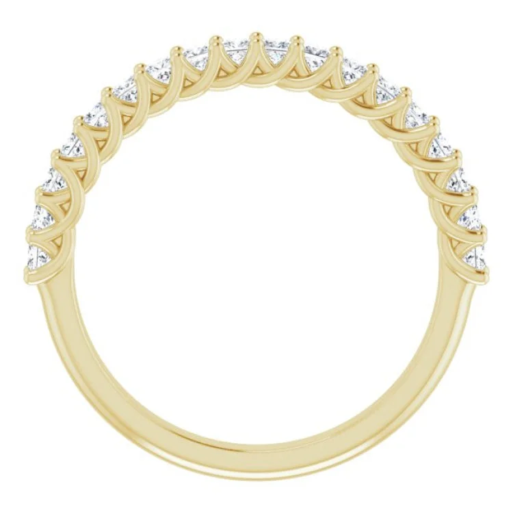 14K Yellow 1/2 CTW Natural Diamond Anniversary Band