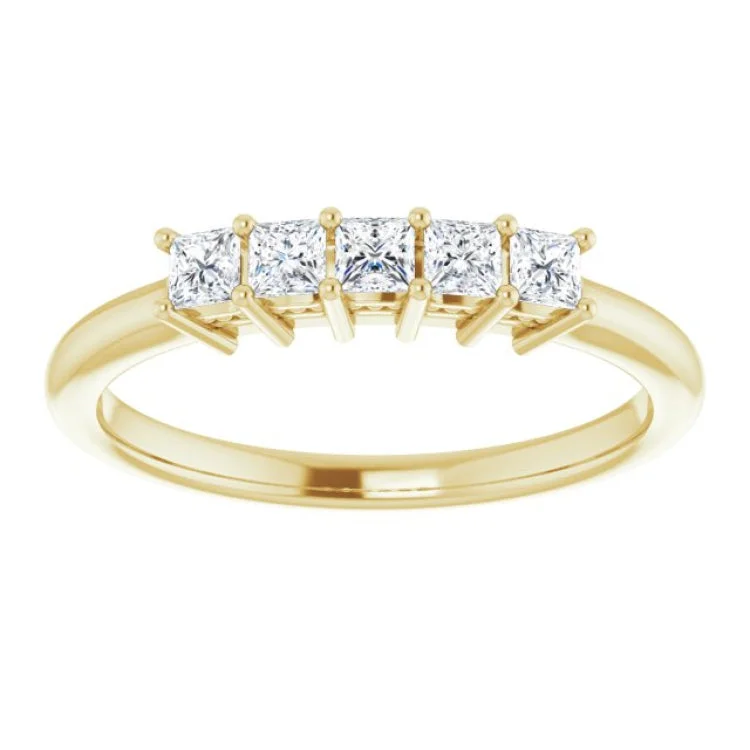 14K Yellow 1/3 CTW Natural Diamond Anniversary Band