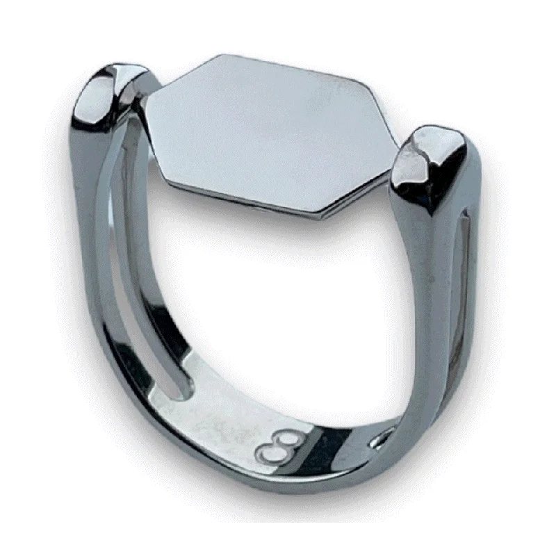 Hexbar-Shaped Fidget Ring