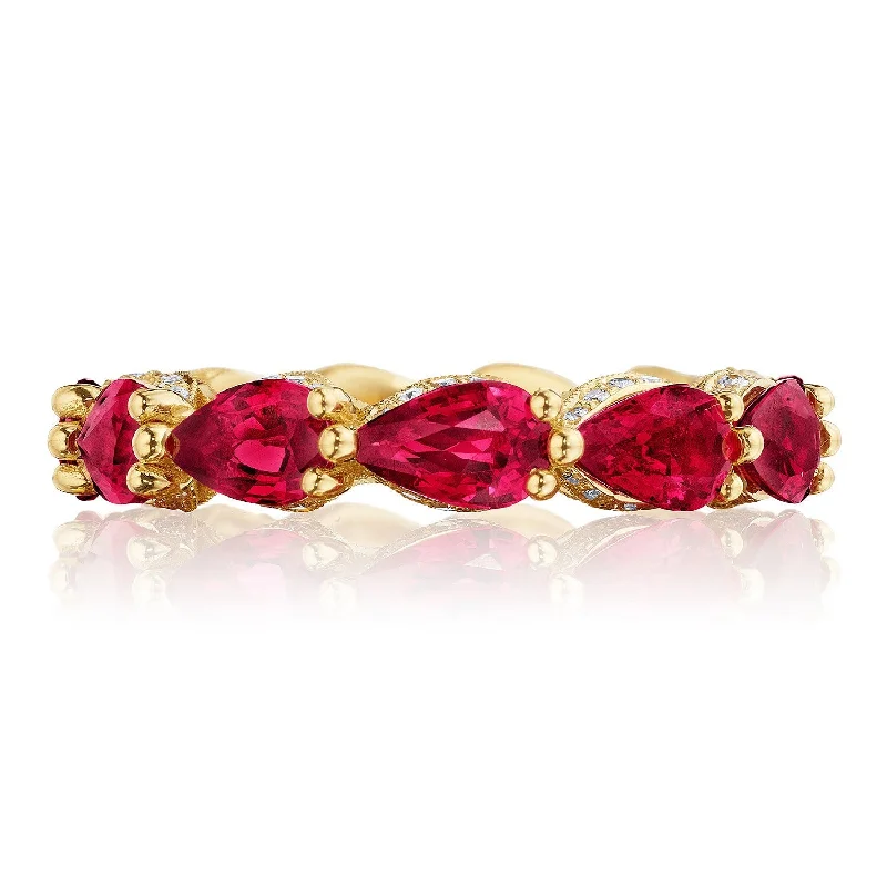 HT2643Y65R 18KT Yellow & Ruby/Diamond