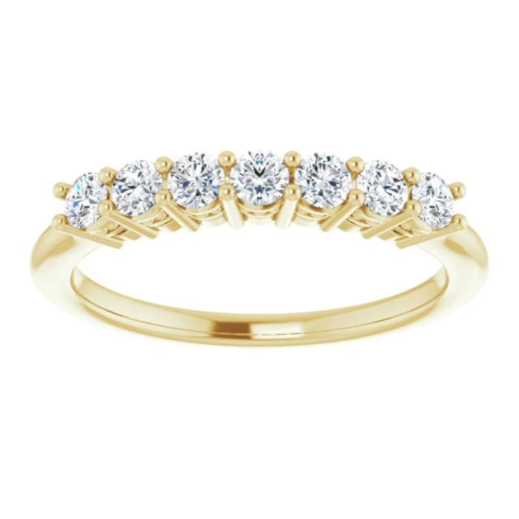 14K Yellow 3/8 CTW Natural Diamond Anniversary Band