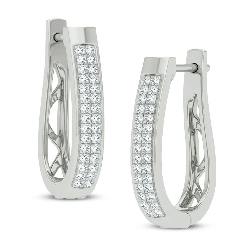 14K 0.21CT DIAMOND EARRING