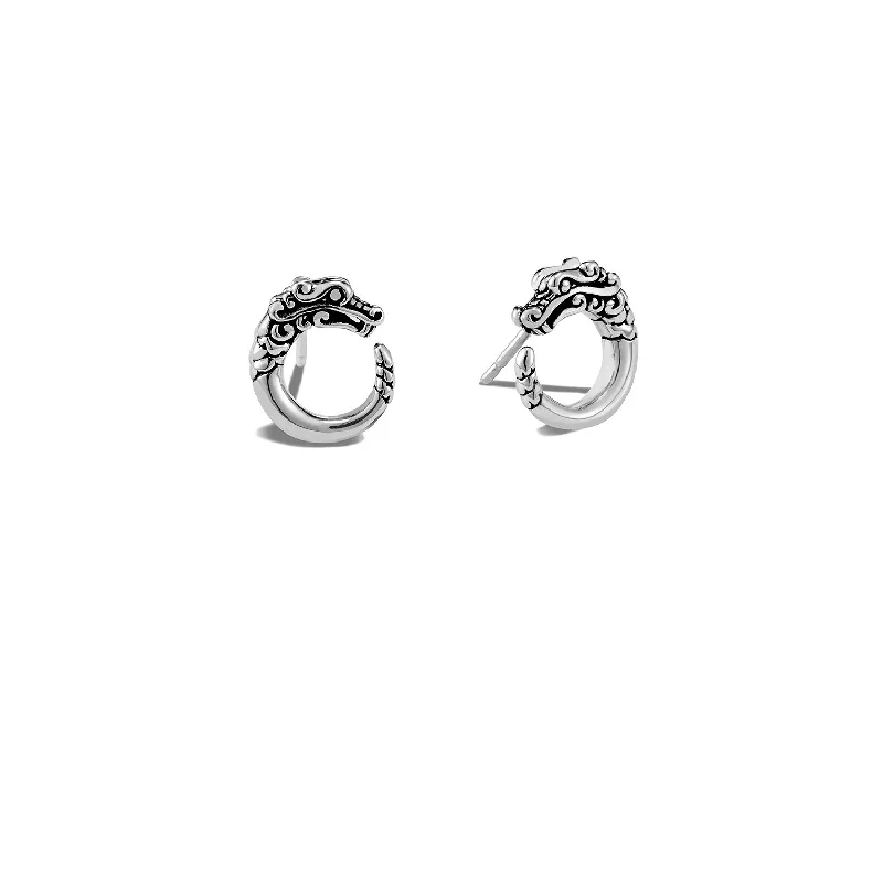 John Hardy Legends Sterling Silver Naga Circle Stud Earrings