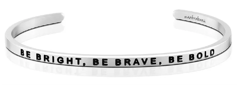 Be Bright, Be Brave, Be Bold (Saving Innocence) Mantra Bracelet