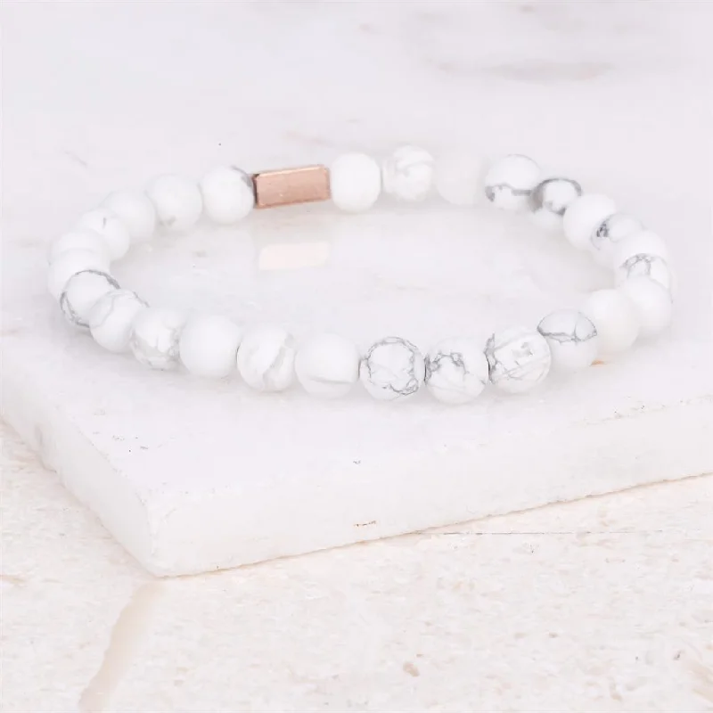 Marble Howlite - Accent Bracelet