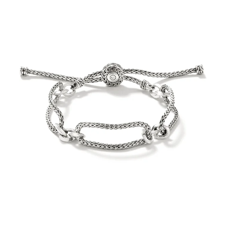 John Hardy Silver Knife Edge Pull Through Bracelet