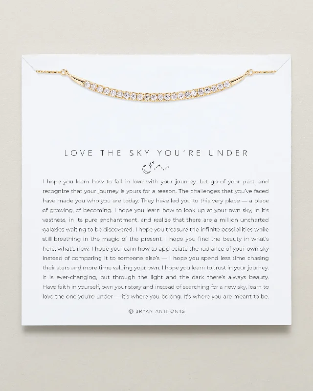 Love The Sky You're Under Pave Necklace