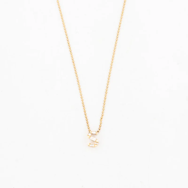 Personalized Initial Diamond Necklace