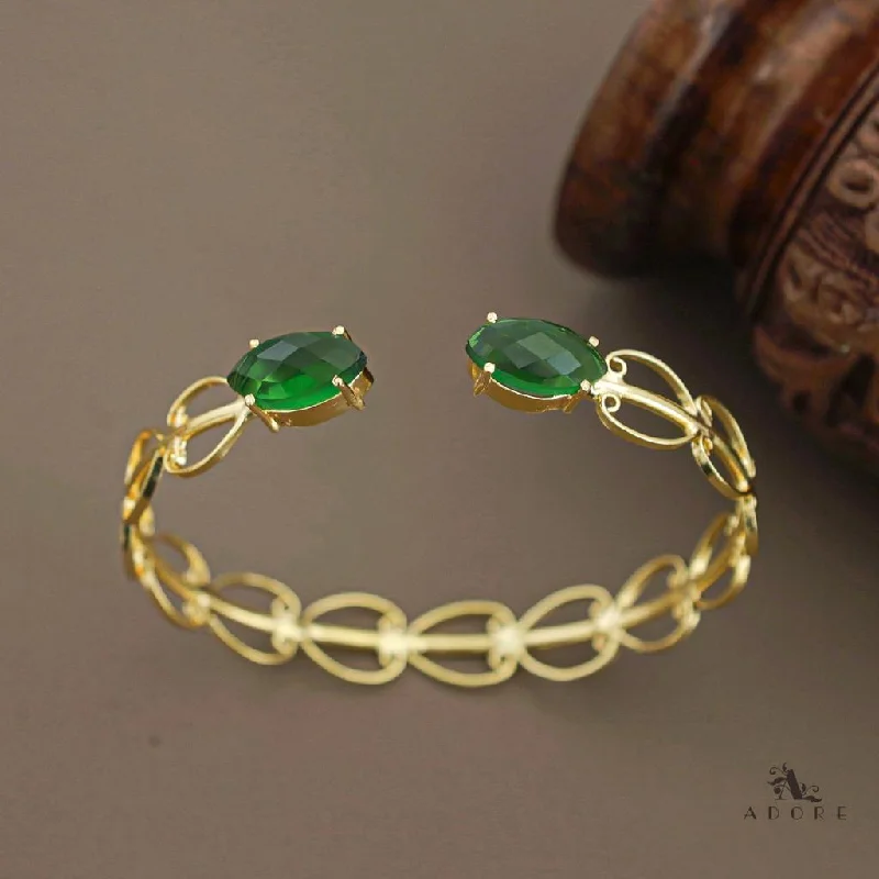 Thanu Glossy Dual Ellipse Bangle