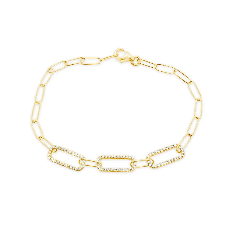 Yellow Gold Diamond Fashion Bracelet